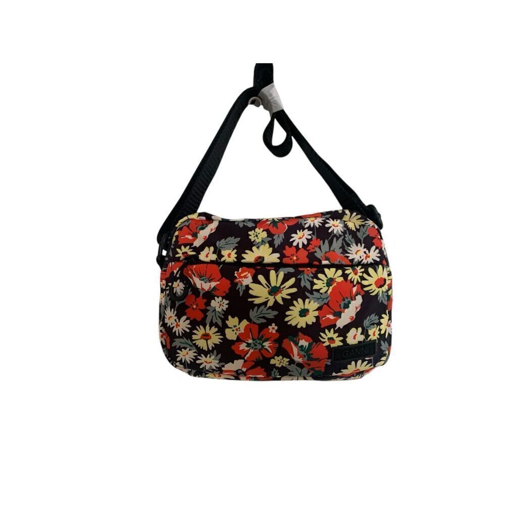 Ganni Recycled Tech Fabric Festival Crossbody Shoulder Bag